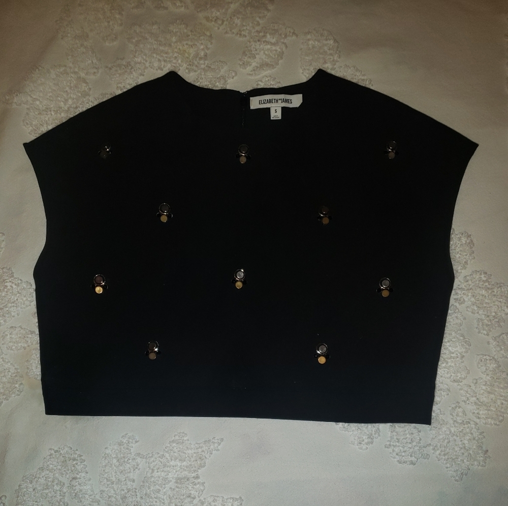 *SOLD* Elizabeth and James Colton Embellished Crop Top - Picture 9 of 10